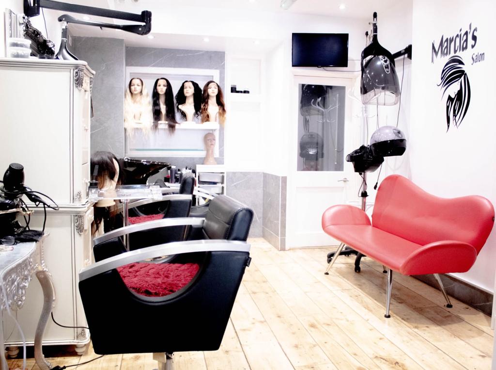 Inside the salon